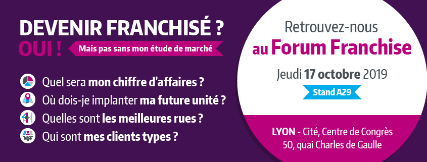 Retrouvez-nous au Forum Franchise 2019